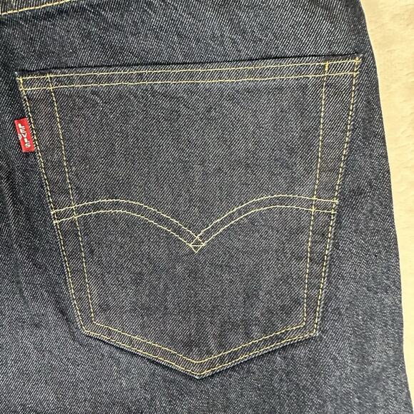 Levi's 501 Jeans Dark Blue Original Fit Denim Button Fly Big E Men's Size 32x30 - Picture 11 of 14